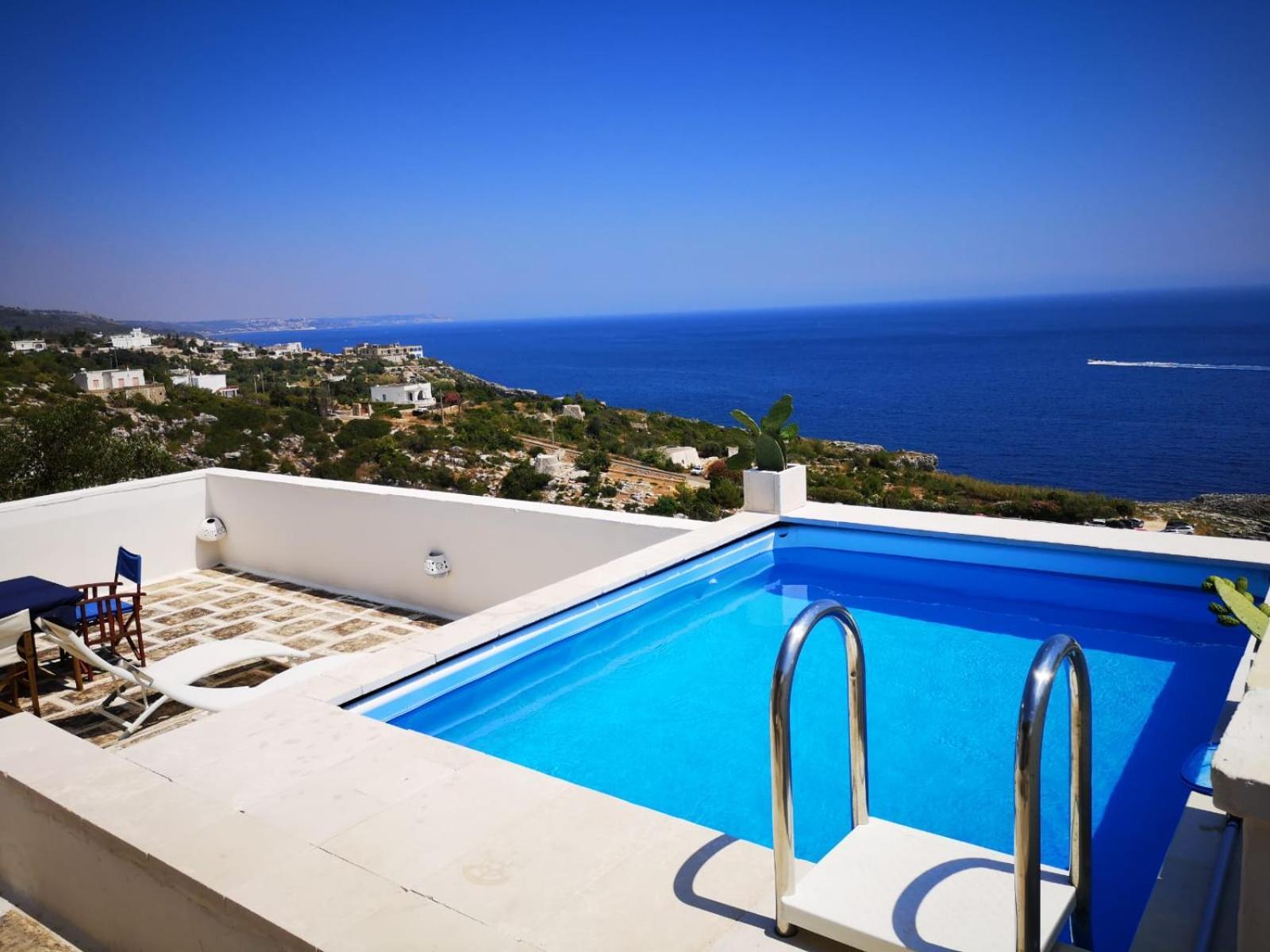 Blu Suite Cottage Sul Mare E Swimming Pool Tricase Exterior foto